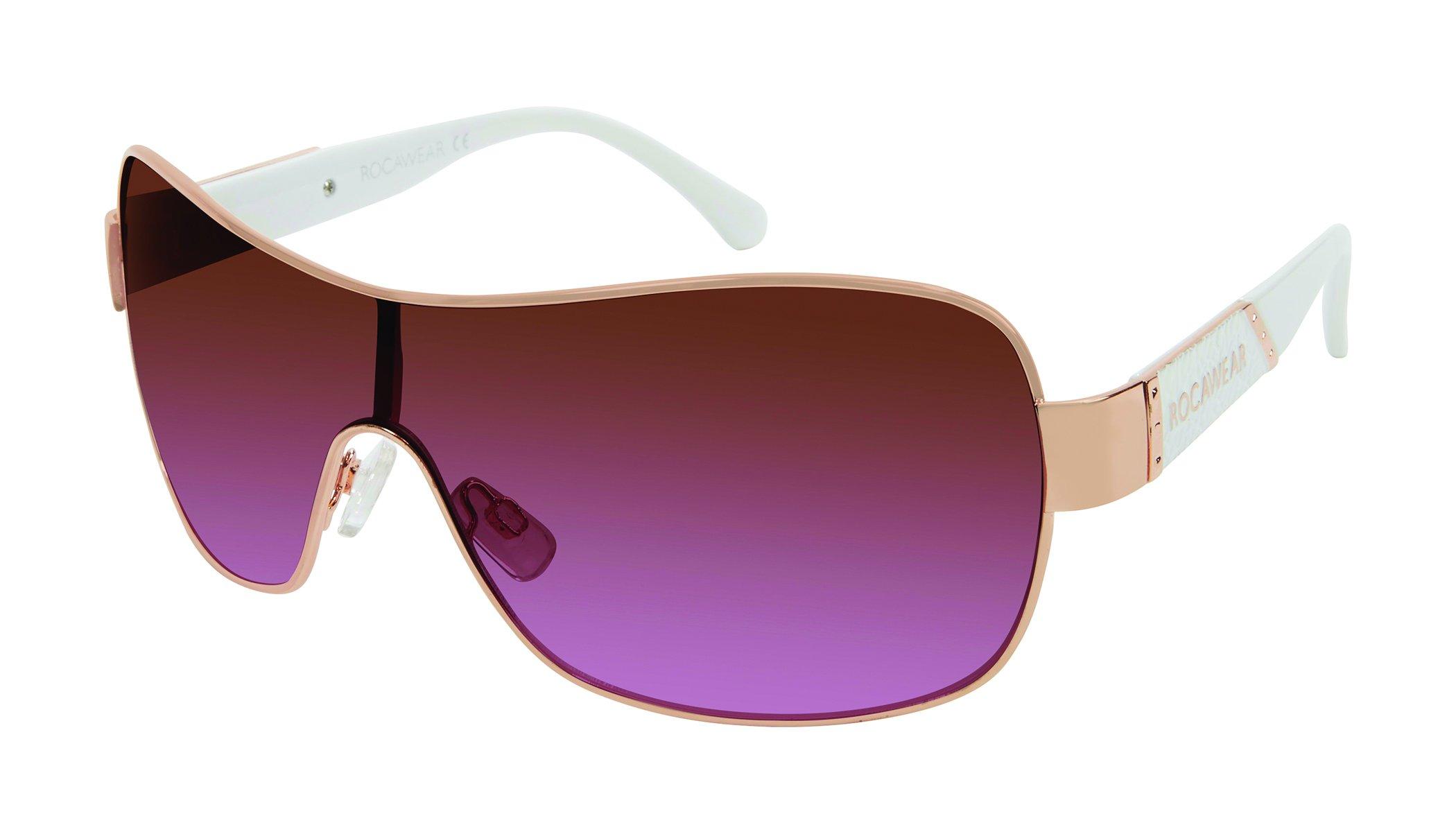 Rocawear R556 Non Polarized Shield Sunglasses With 100% Uv Protection in  Rose Gold/White (Purple) - Lyst