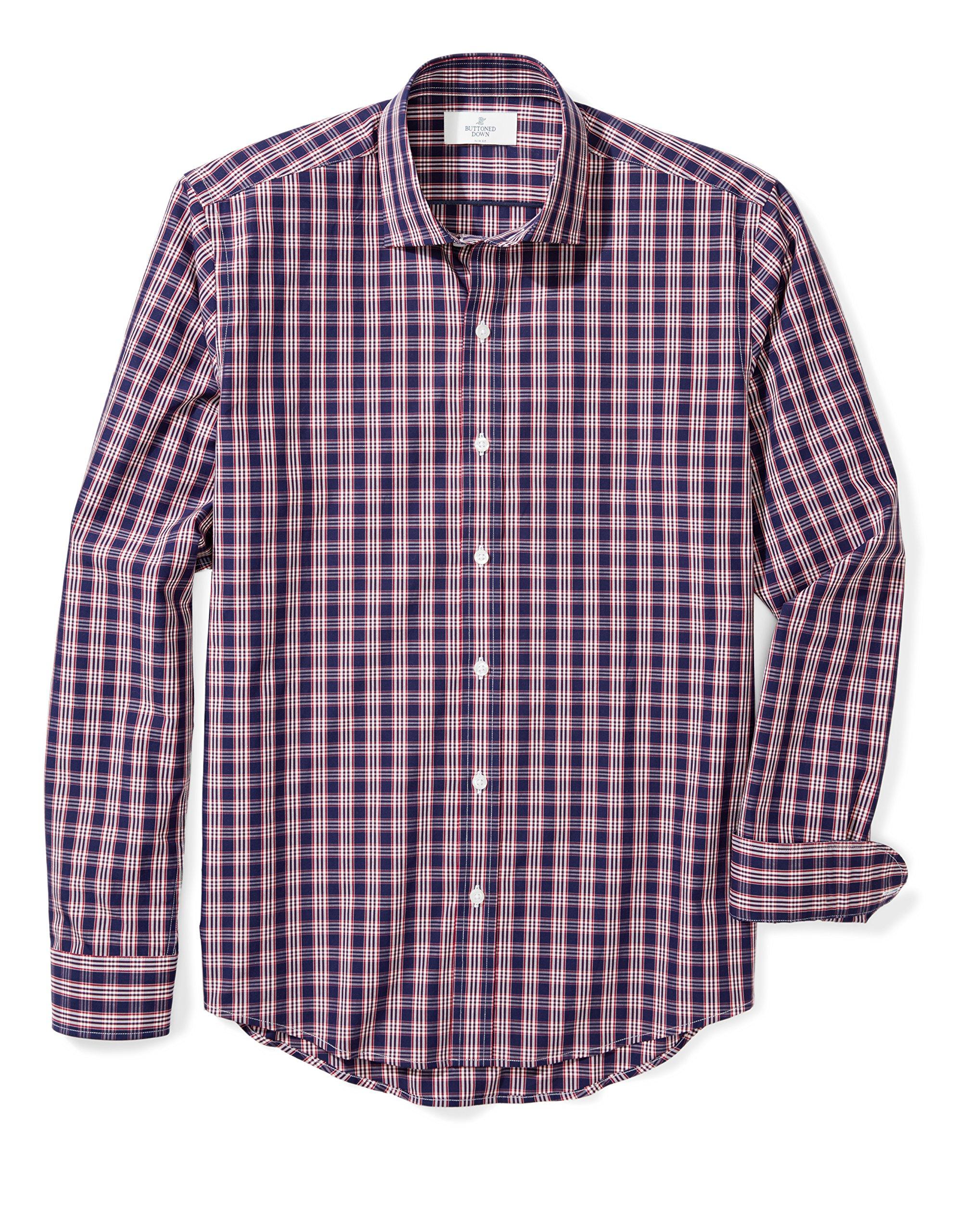 red button dress shirt