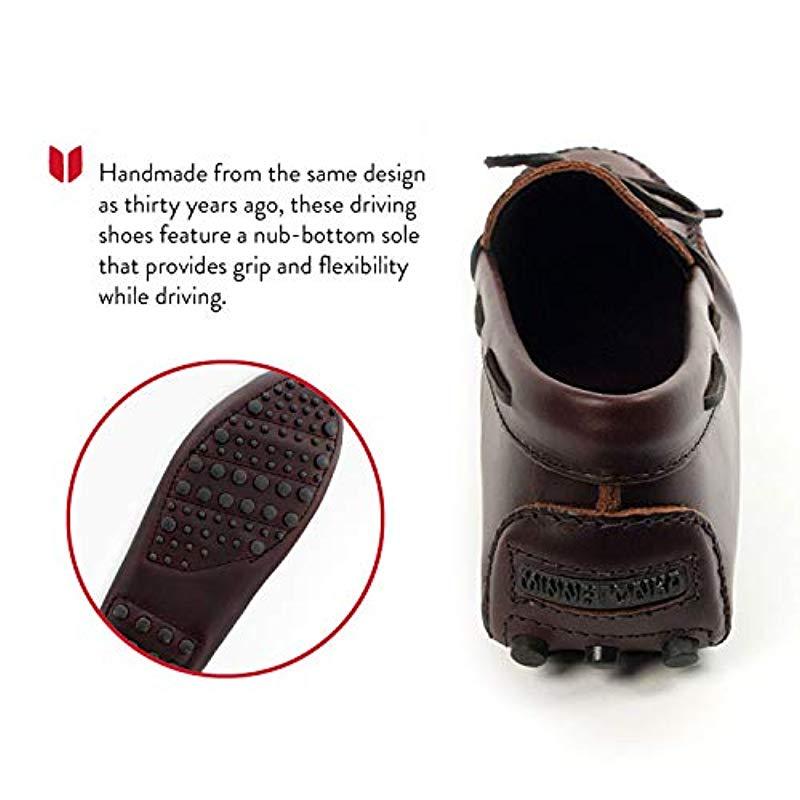 Minnetonka Leather Original Cowhide Driving Moccasin In Brown For