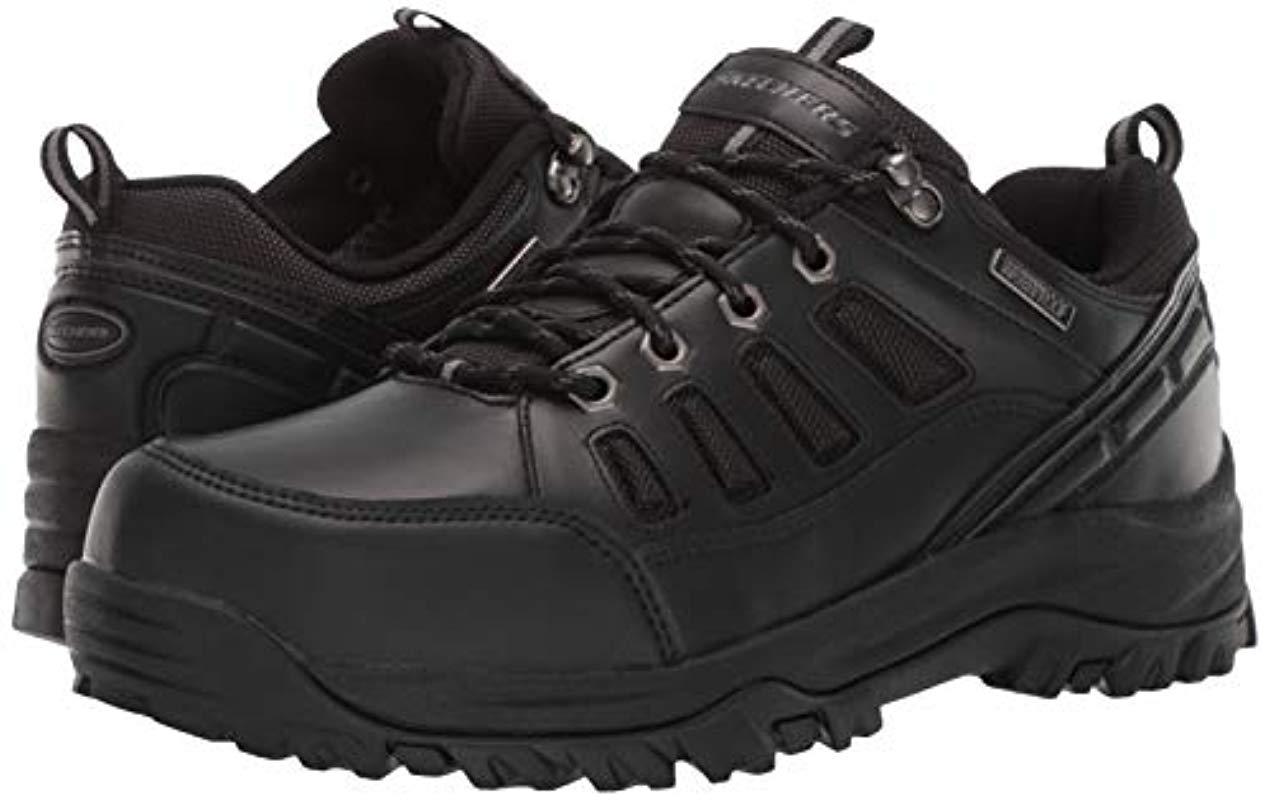 Skechers Relment-semego Waterproof Hiker Lo Hiking Shoe Bbk 10 Wide Us in  Black for Men | Lyst