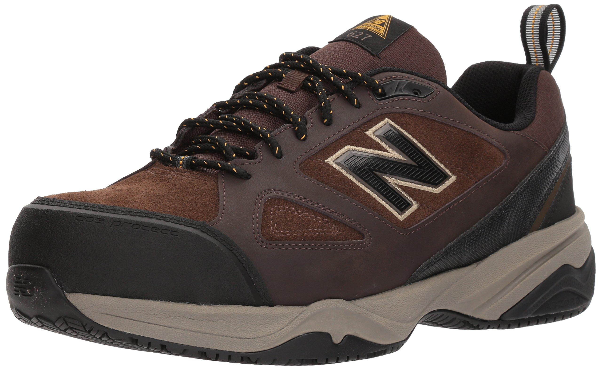 New Balance 627 V2 Steel Toe Work Shoe in Brown for Men | Lyst
