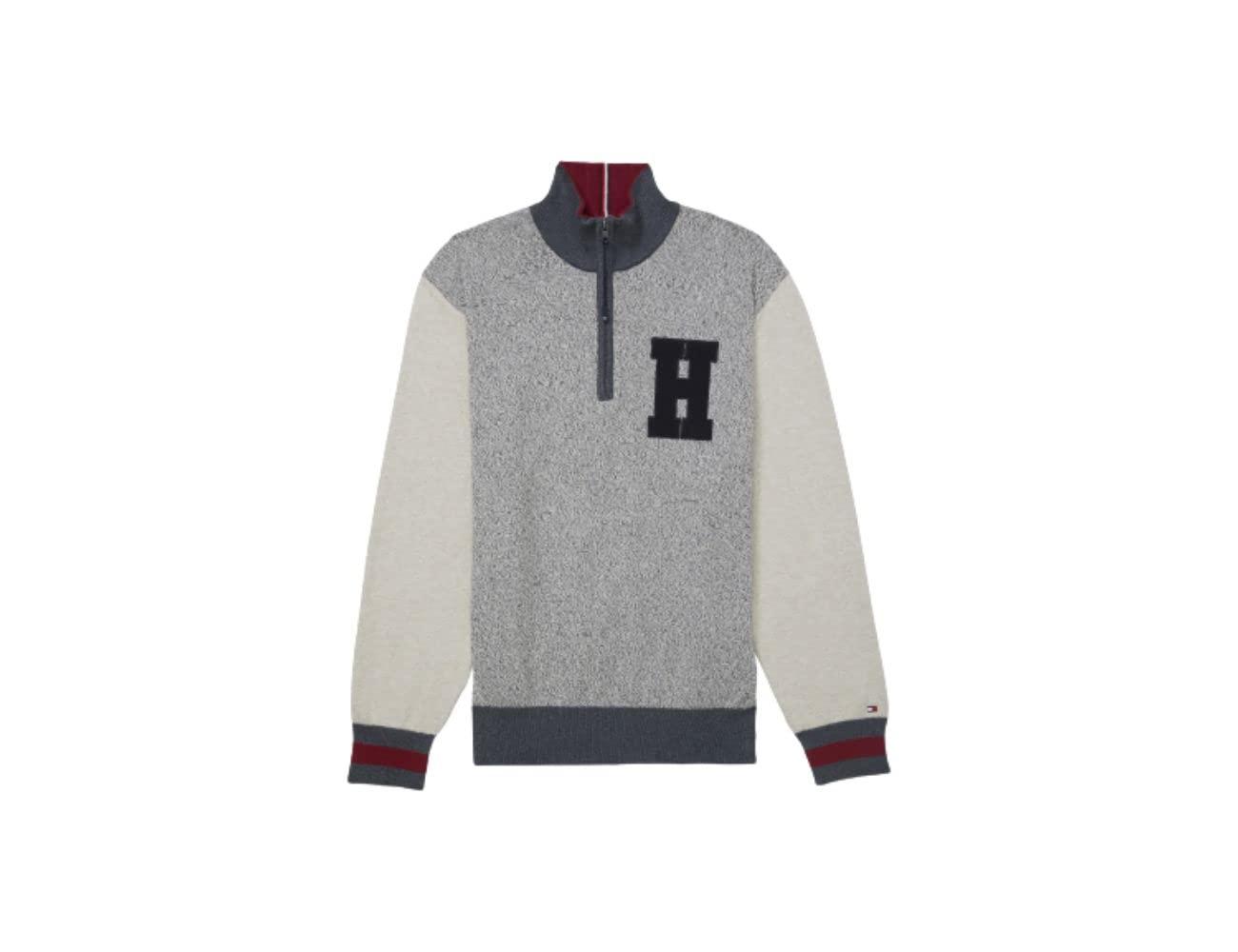 Amazon Tommy Hilfiger Quarter Zip Sweatshirt Oversized Teddy Half