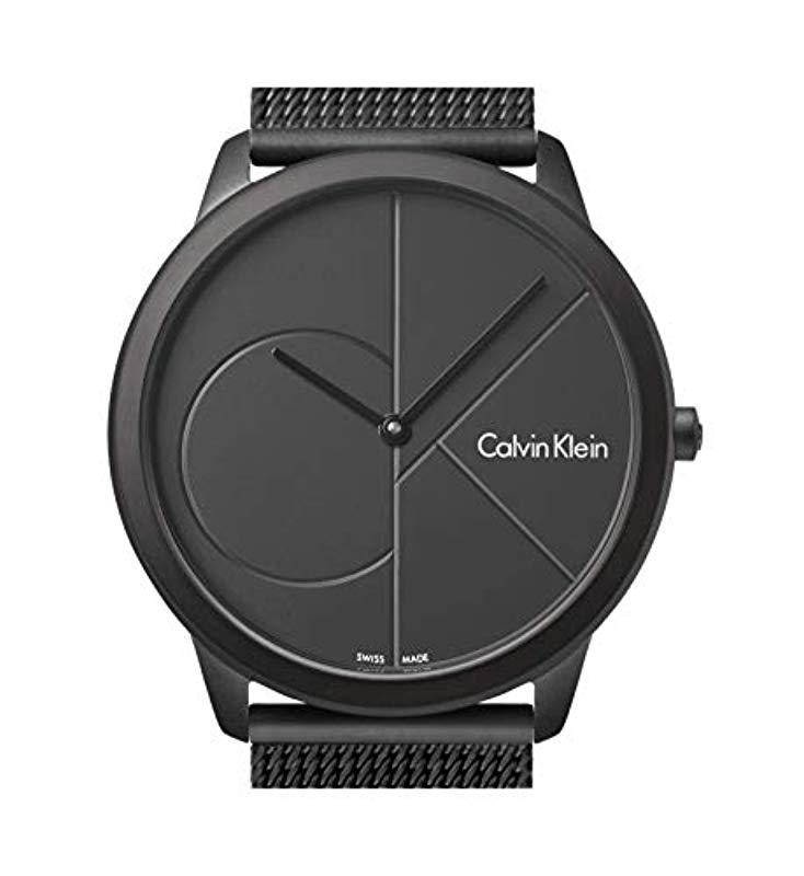 Calvin Klein Watch K3m514b1 in Black for Men - Save 1% - Lyst