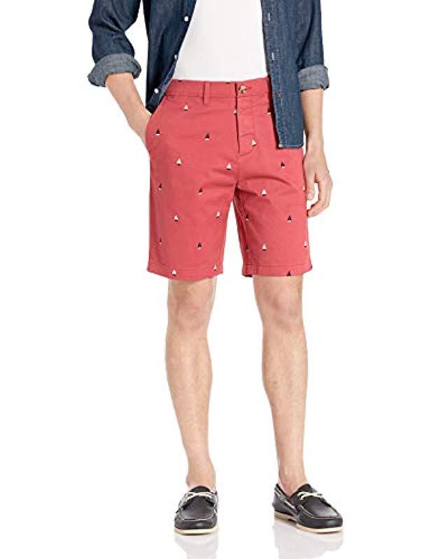 Tommy Hilfiger Cotton Adaptive Short With Velcro Brand Closure And Magnetic  Fly in Bright White (Red) for Men - Save 79% | Lyst