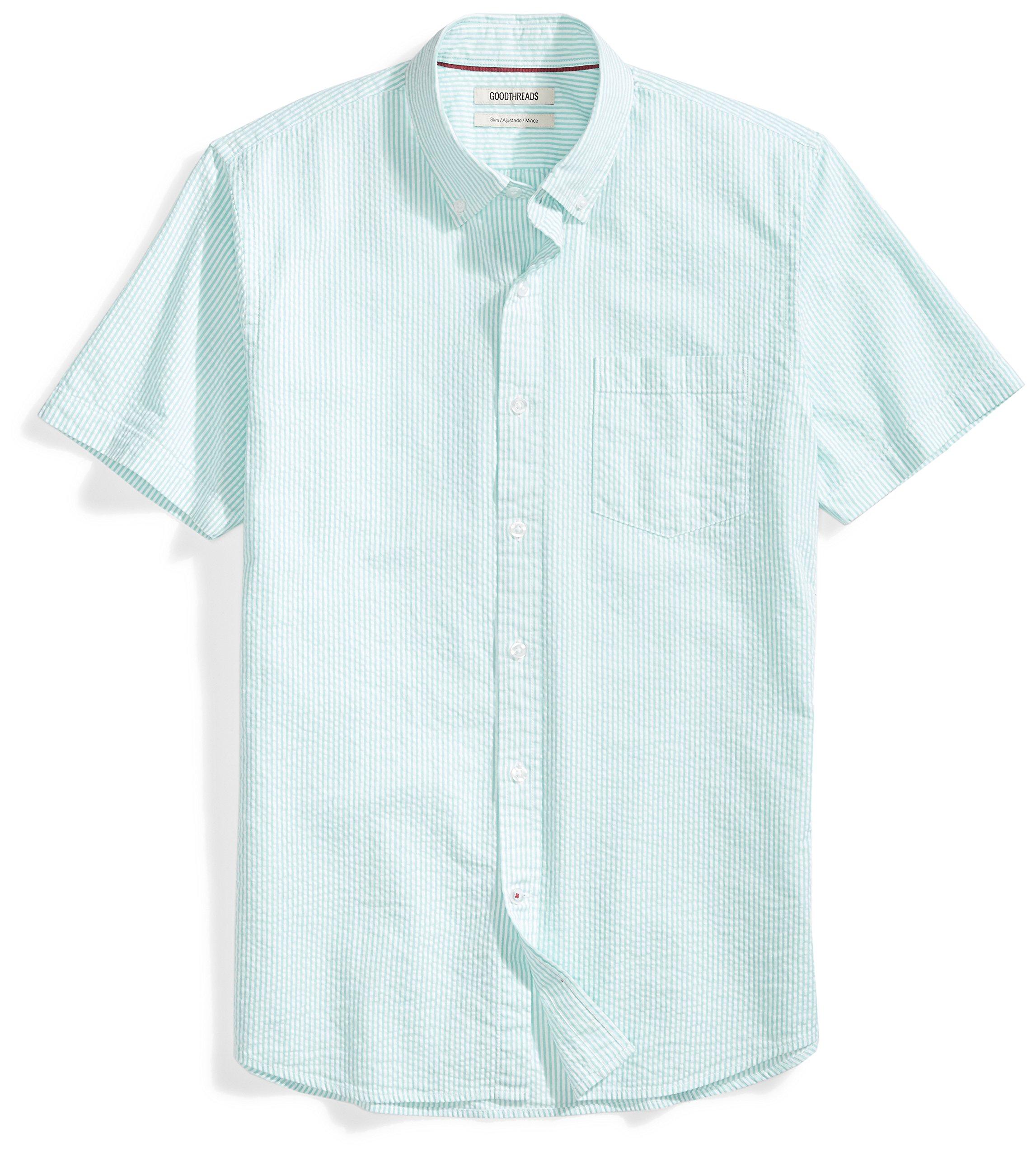 Goodthreads Slimfit Shortsleeve Seersucker Shirt for Men Lyst