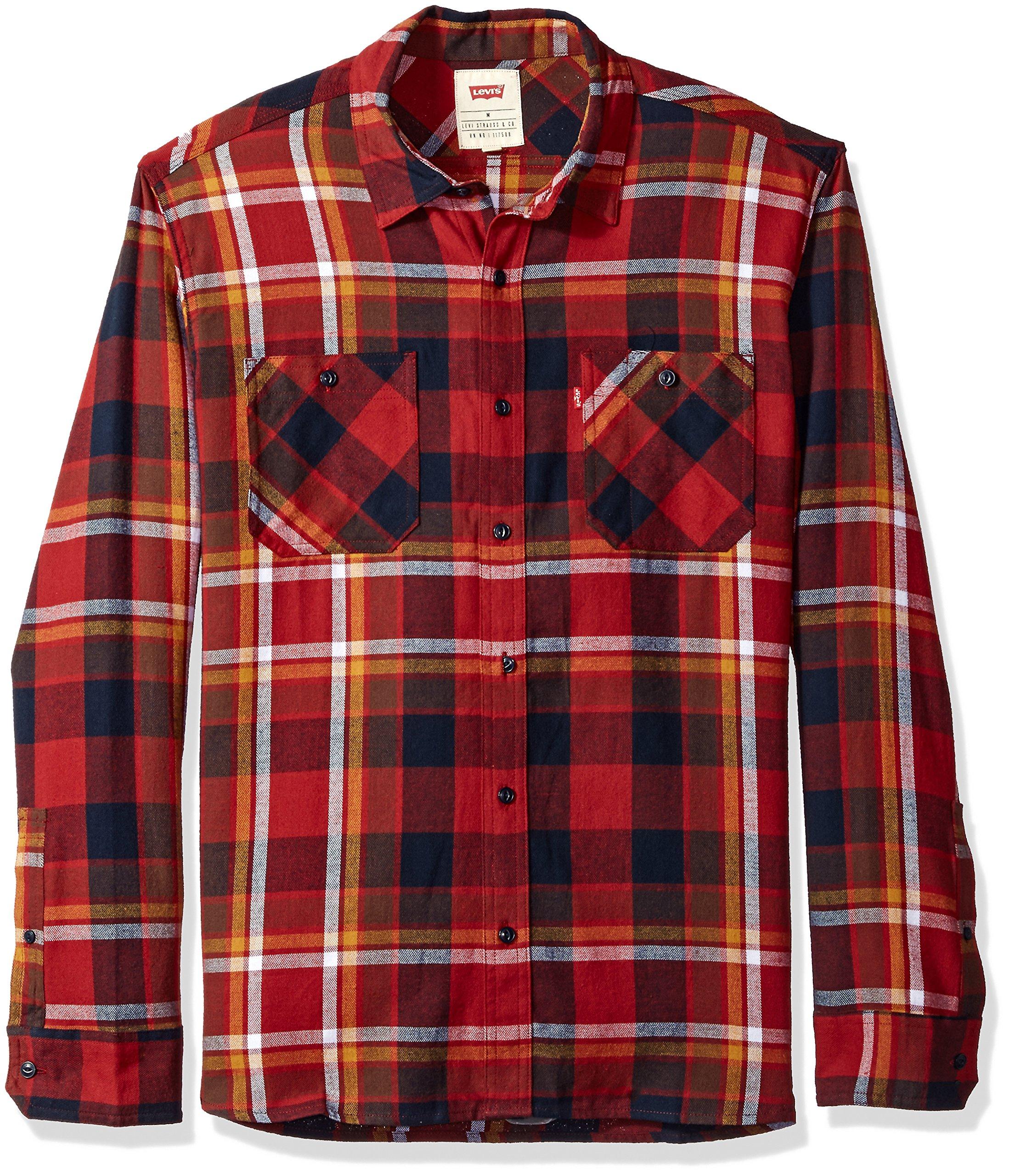 levi's red flannel shirt