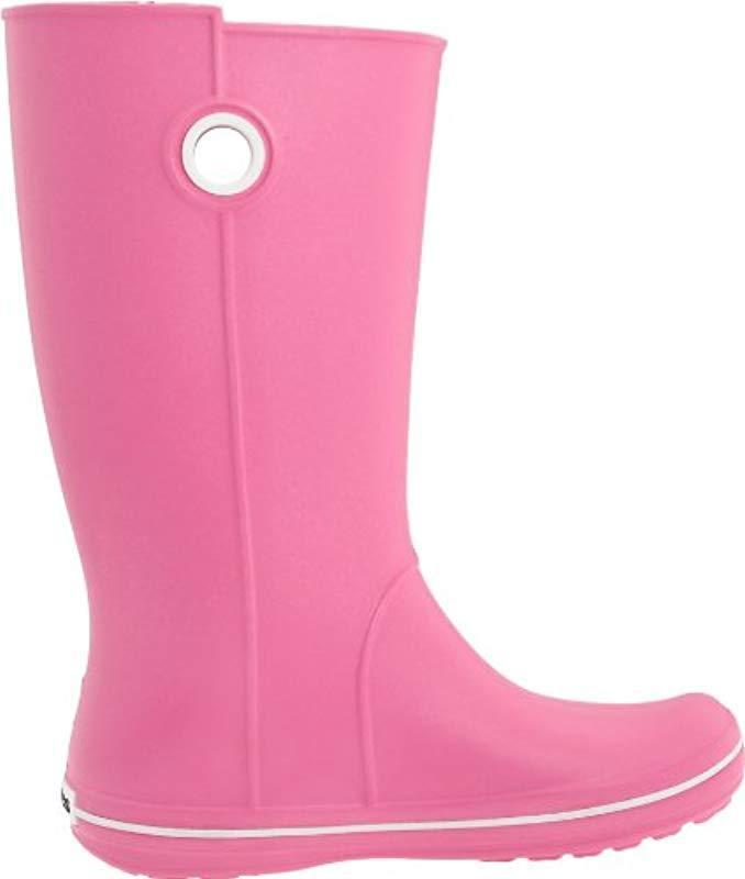 Crocs™ Crocband Jaunt Rain Boot in Pink | Lyst