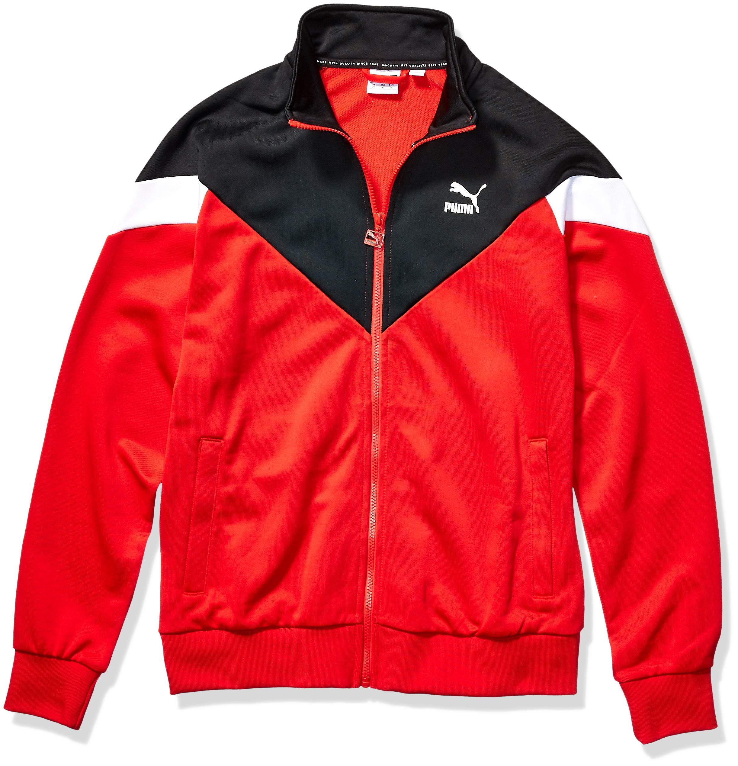 PUMA Iconic Mcs Track Jacket in Red for Men - Lyst
