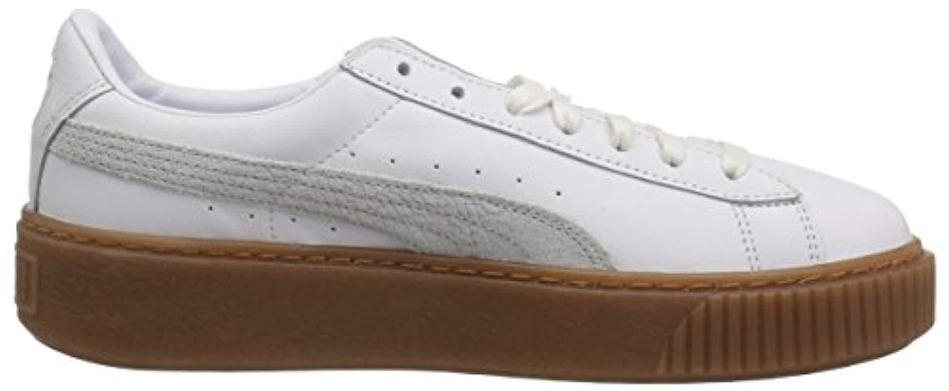 puma basket platform euphoria gum