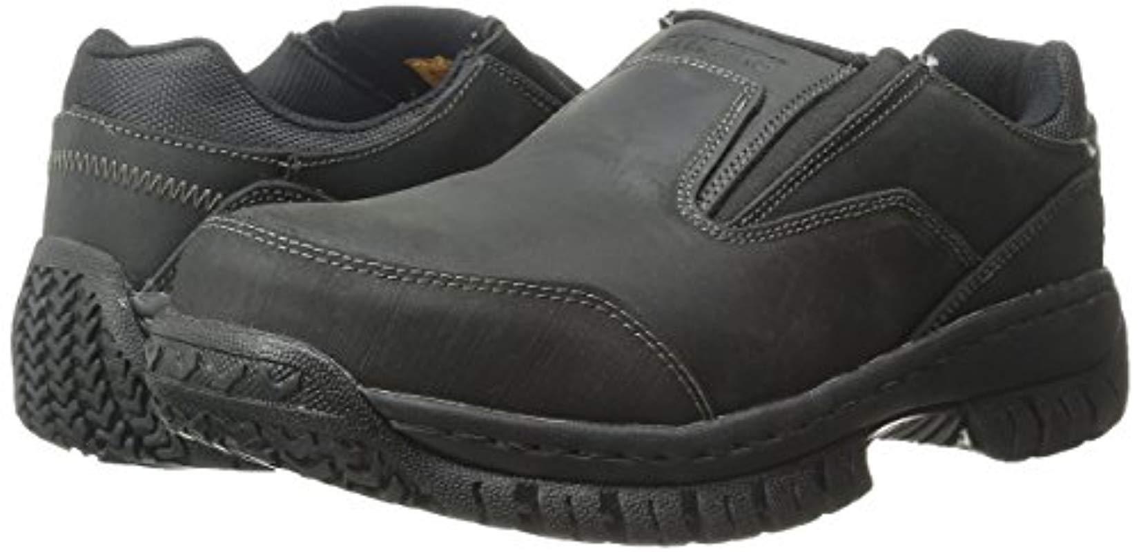 Skechers Leather For Work Hartan Slip-on Shoe, Black, 8.5 M Us for 