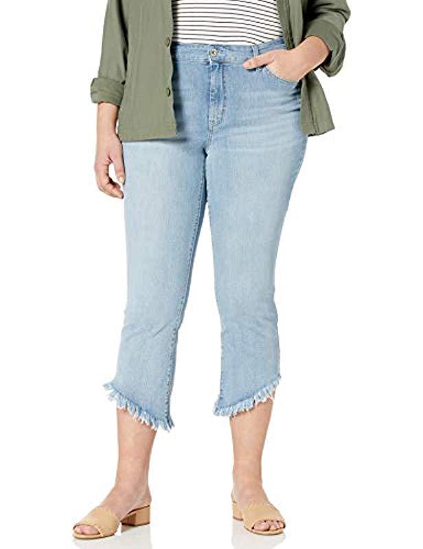 Jessica Simpson Denim Adored High Rise Kick Flare Ankle Jean in Blue - Lyst