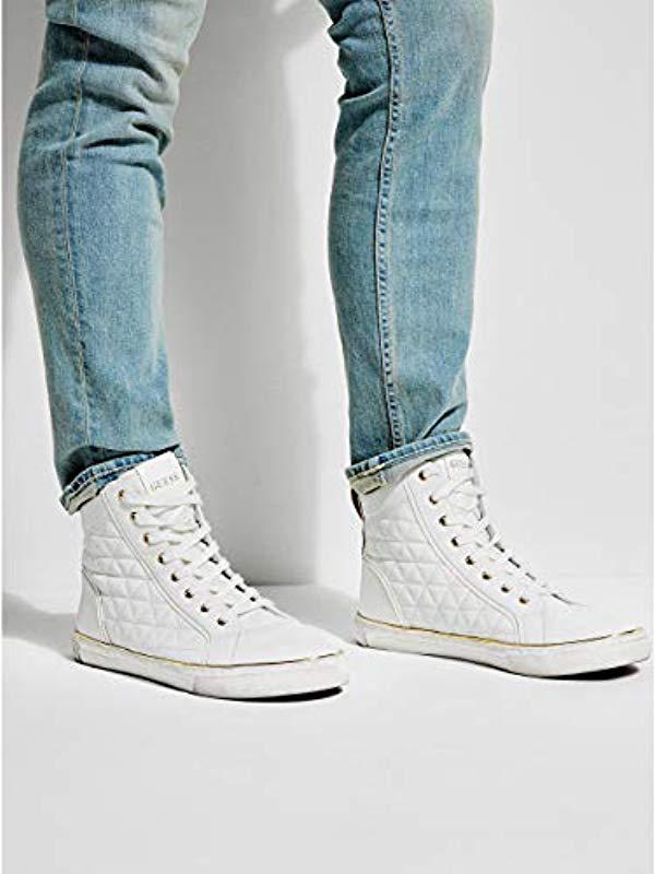 Guess Melo Sneaker in White for Men - Lyst