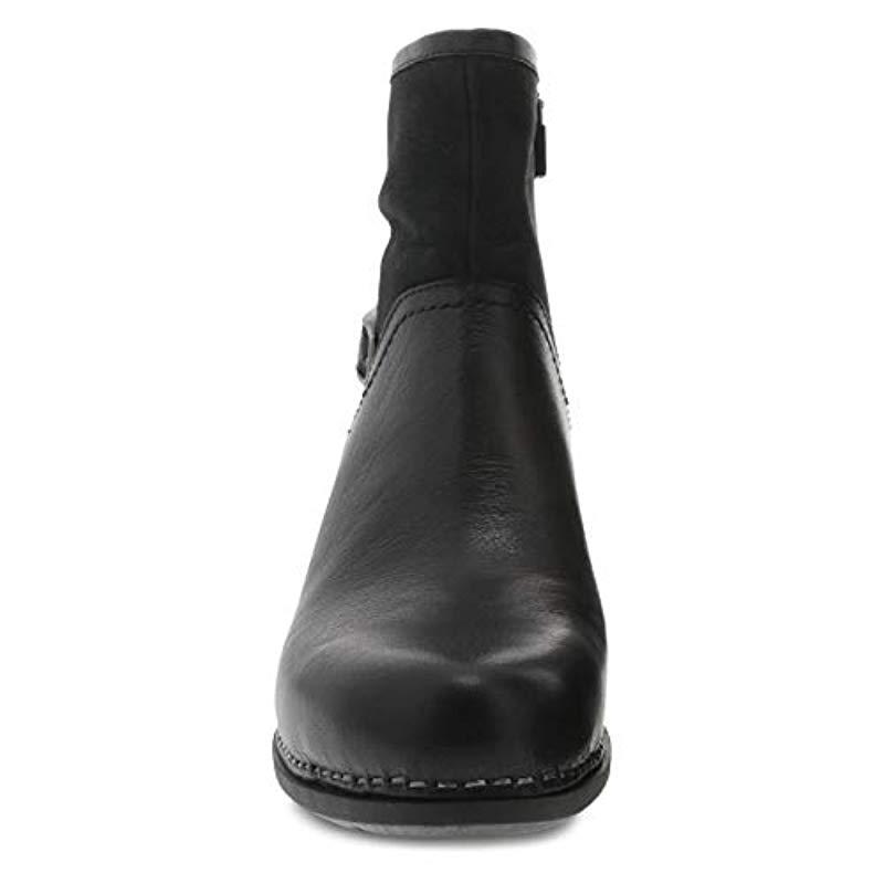 dansko black leather boots