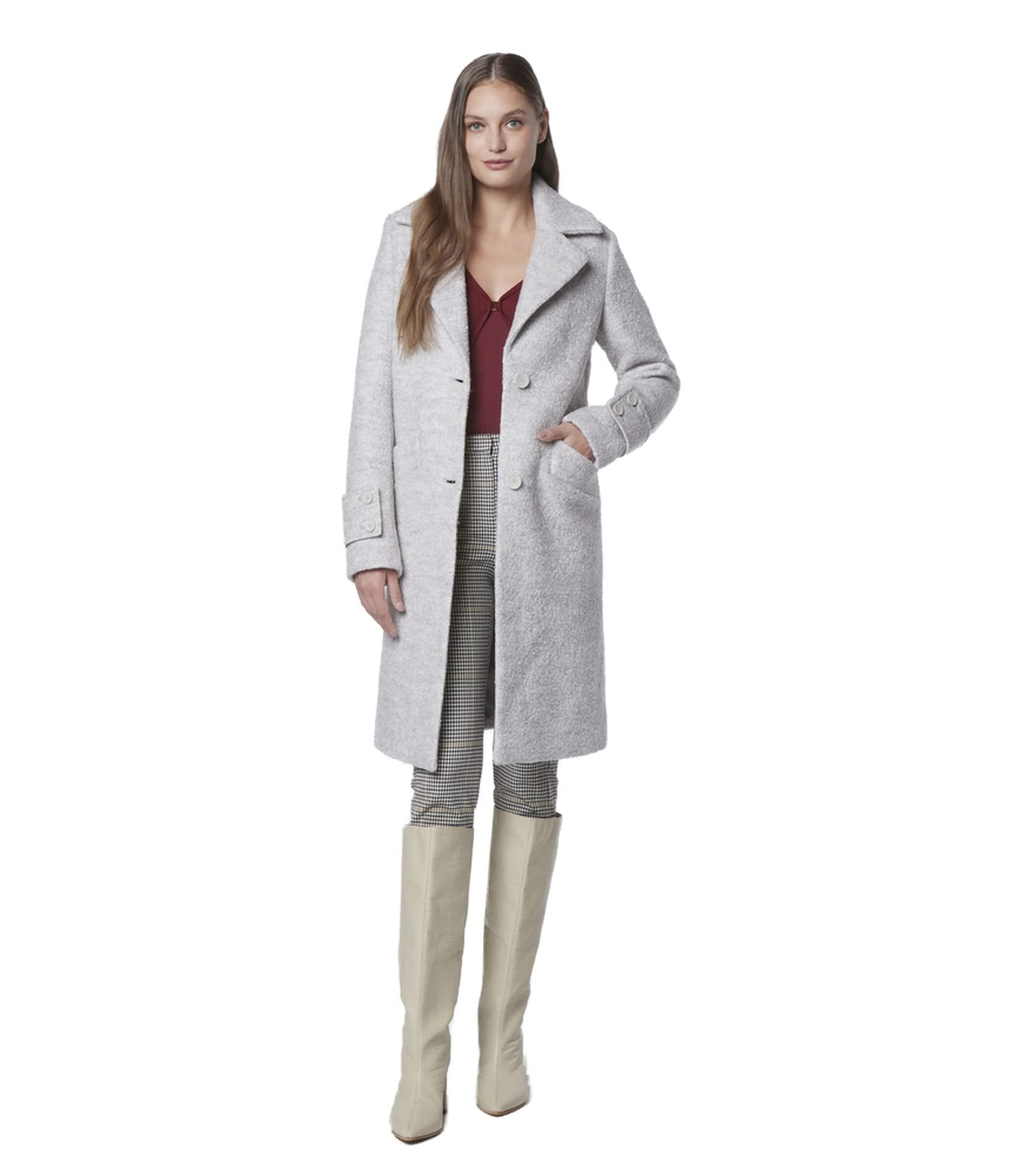 Andrew Marc Marc New York By Classic Boucle Wool Notch Collar