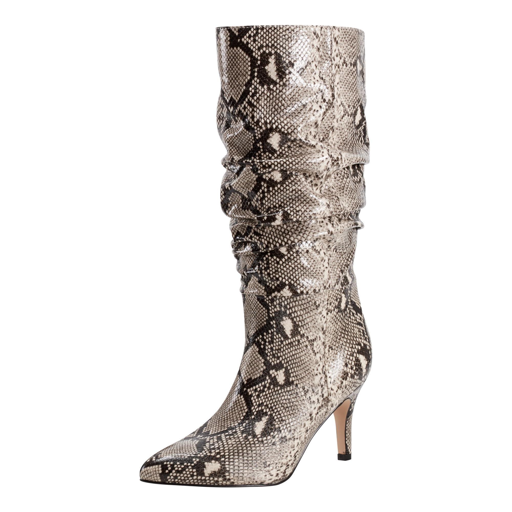 Marc fisher snake boots hot sale