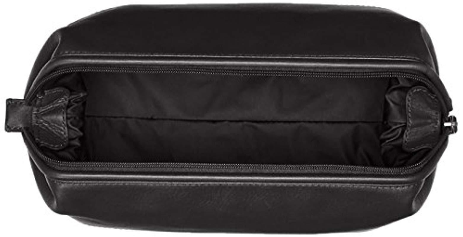 Fossil Canvas Leather Travel Toiletry 