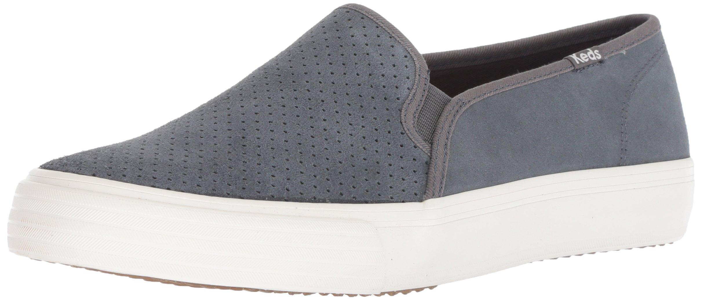 women's double decker perf suede