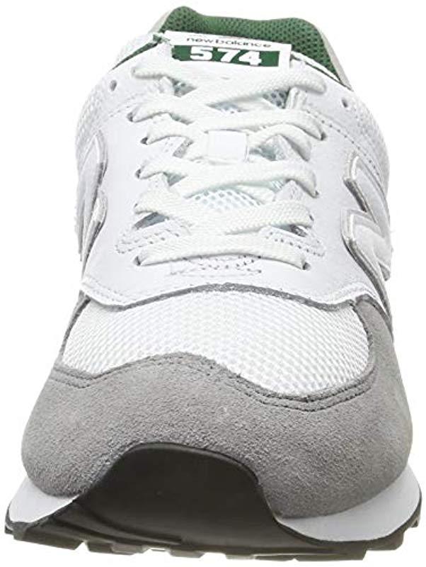 new balance 574 marblehead with team forest green