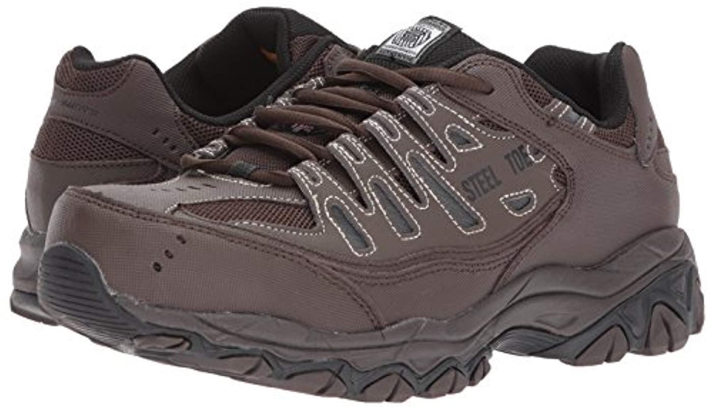 Skechers For Work 77055 Cankton Athletic Steel Toe Work Sneaker In ...