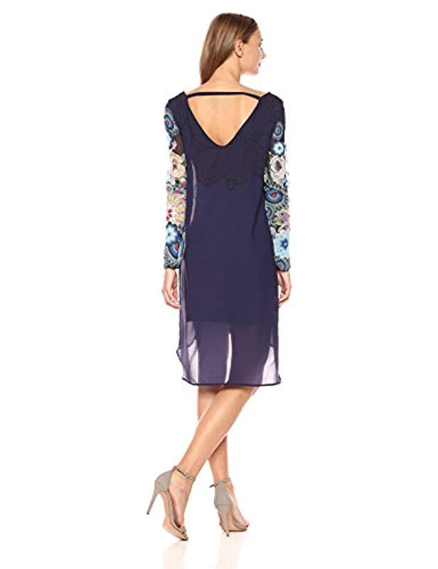 Desigual Womens Alabanza Woven Long Sleeve Dress