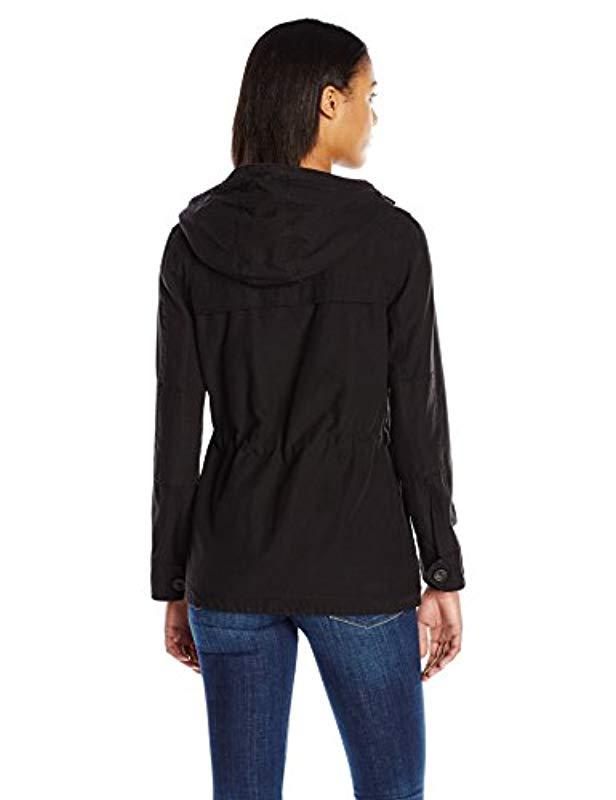 levi's women's cotton four pocket hooded field jacket
