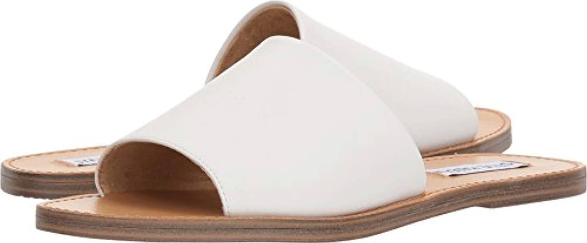 Steve Madden Grace Slide Sandal in White | Lyst
