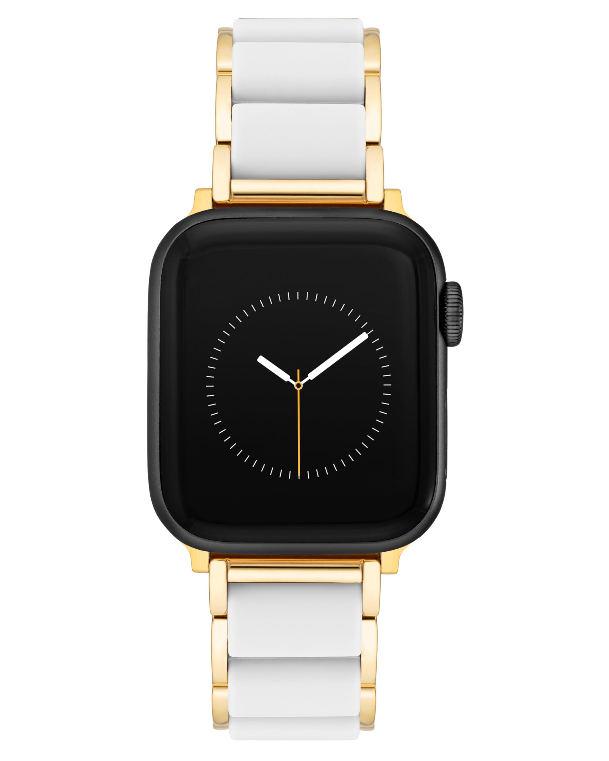 Anne Klein Silicone Fashion Bracelet For Apple Watch in Black