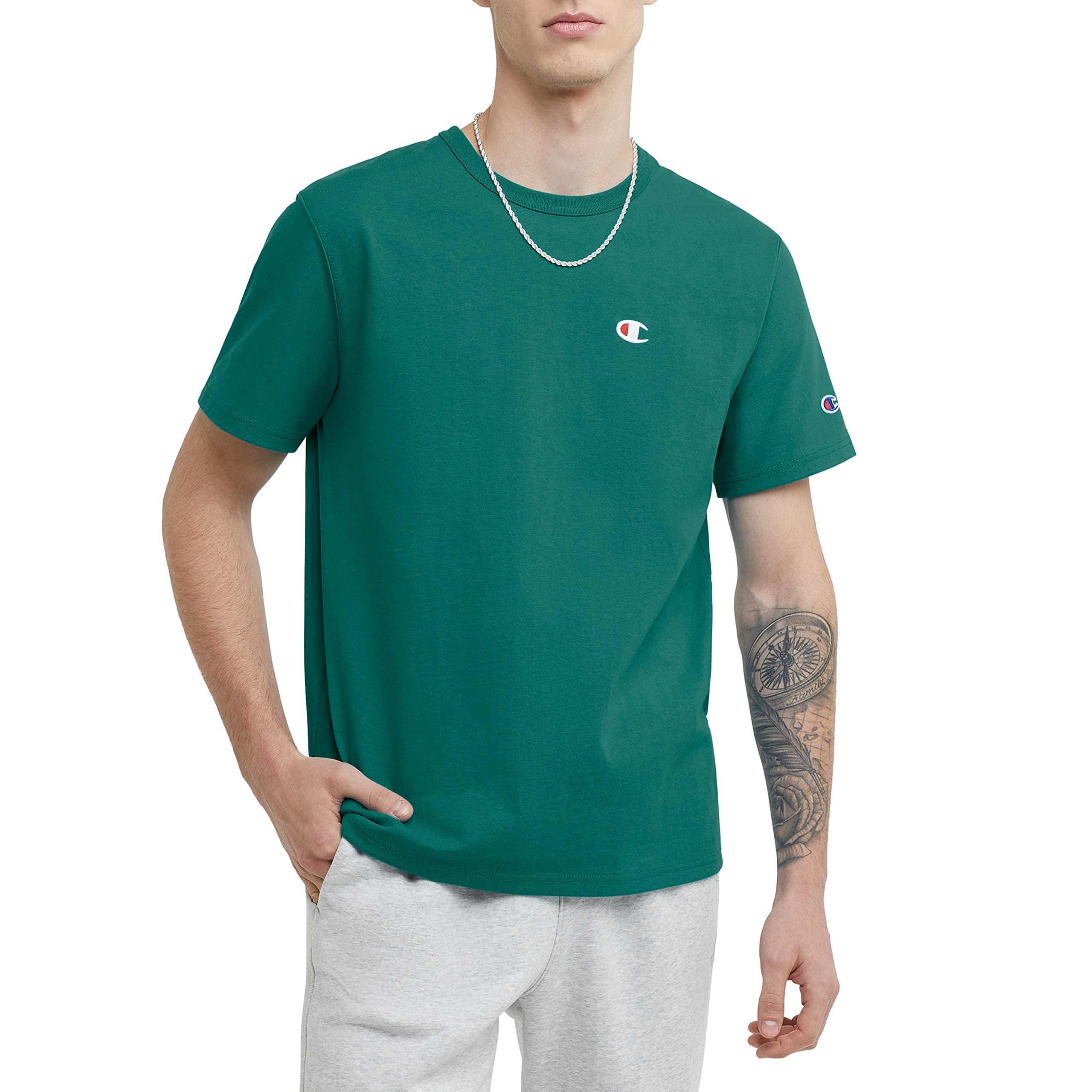 Champion , Heritage Short-sleeve Cotton Tee, T-shirt, Everglade Green Left Chest C, Large for | Lyst
