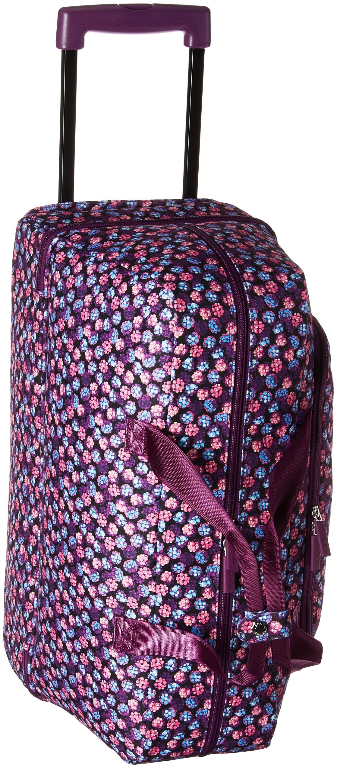 Vera Bradley Lighten Up Large Rolling Duffle Luggage in Purple Save