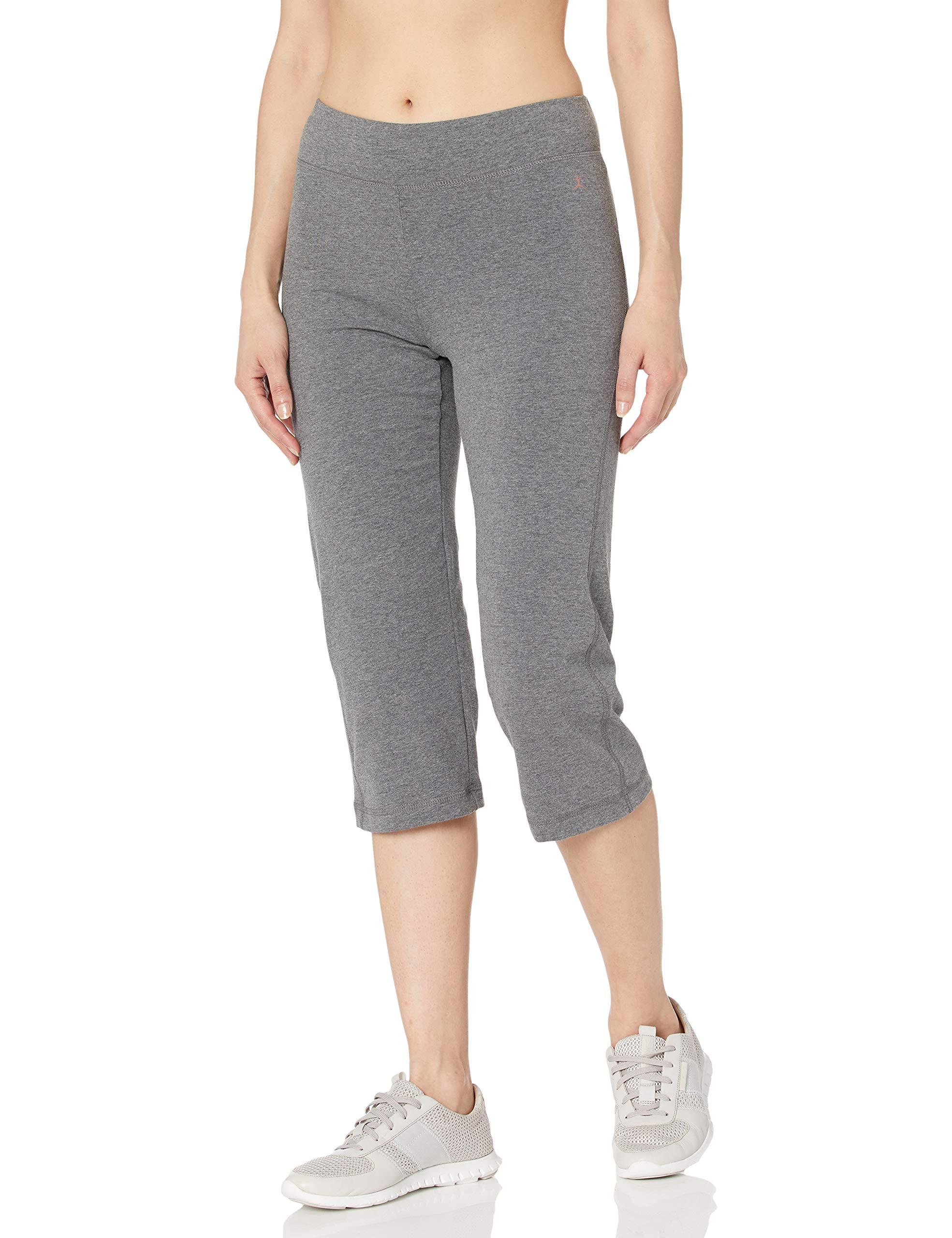 Danskin Everyday Basic Capri in Charcoal Grey Heather (Gray) - Lyst