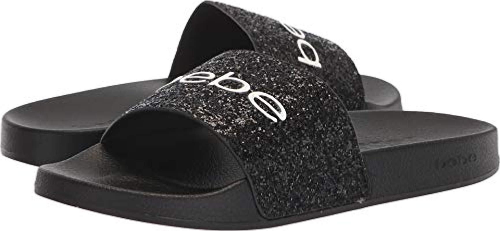 bebe slides black