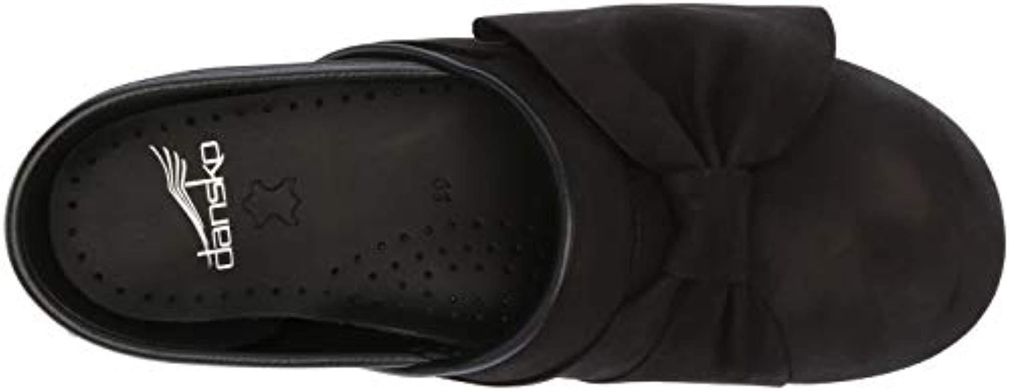 Dansko Pro Bow Clog in Black Lyst