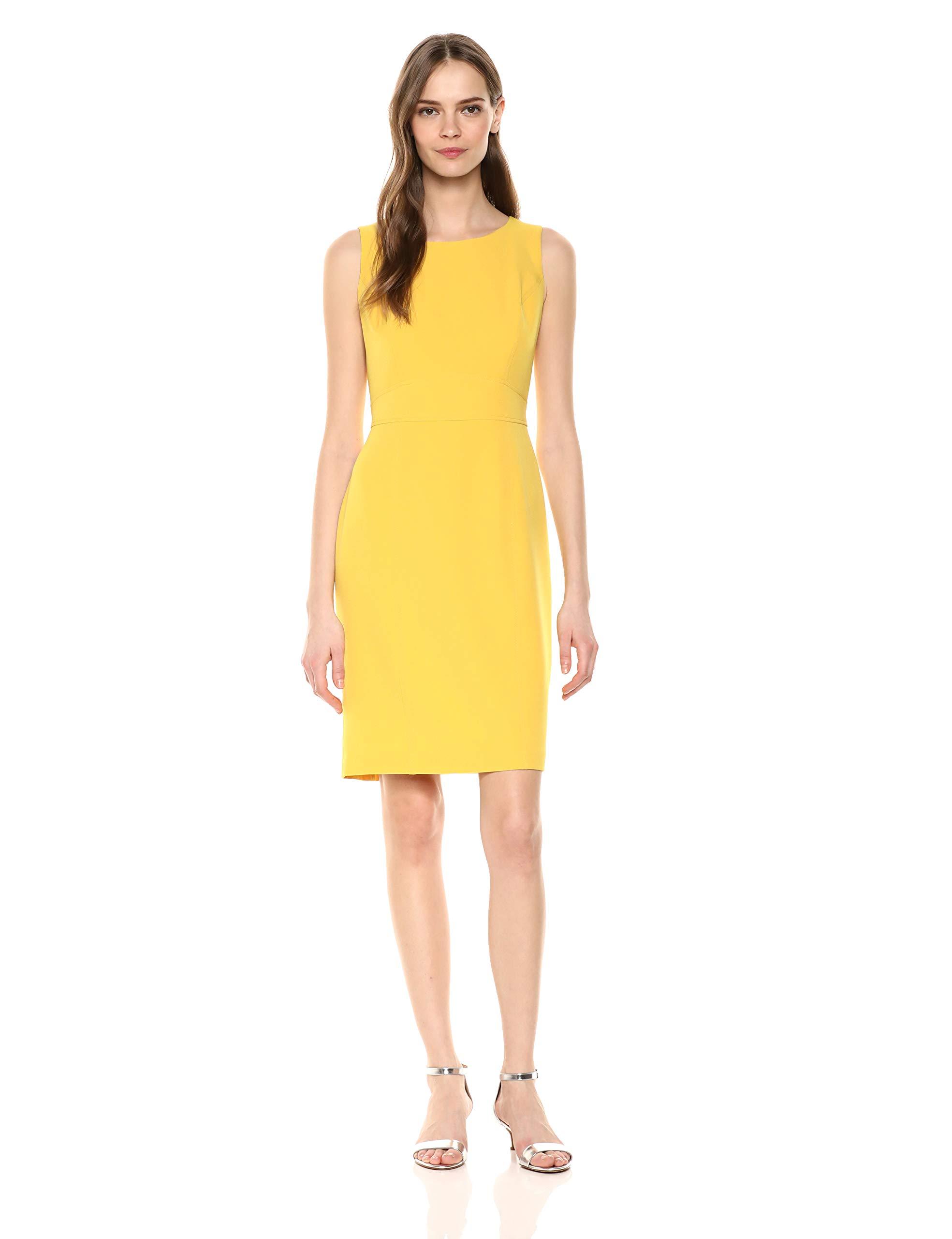 kasper yellow dress