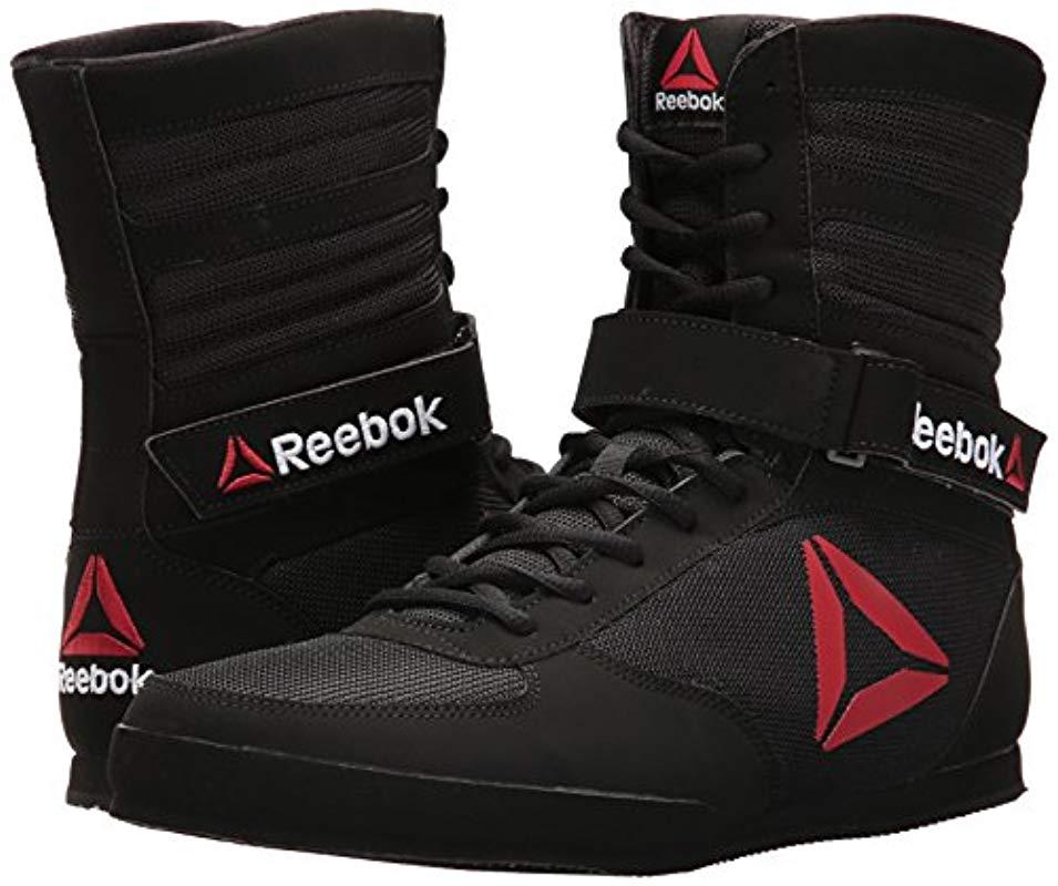 Reebok Synthetic Boot Boxing Shoe in Black for Men | Lyst