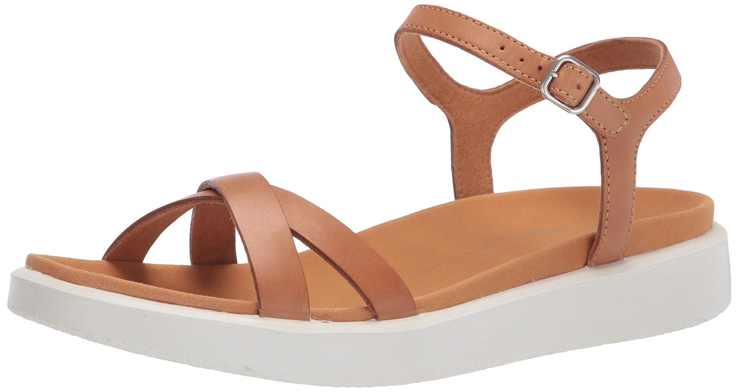 Ecco Yuma Ankle Strap Sandal in Brown 
