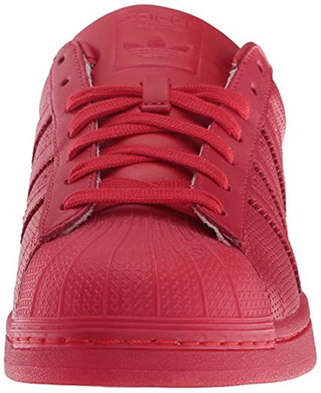 adidas superstar adicolor red