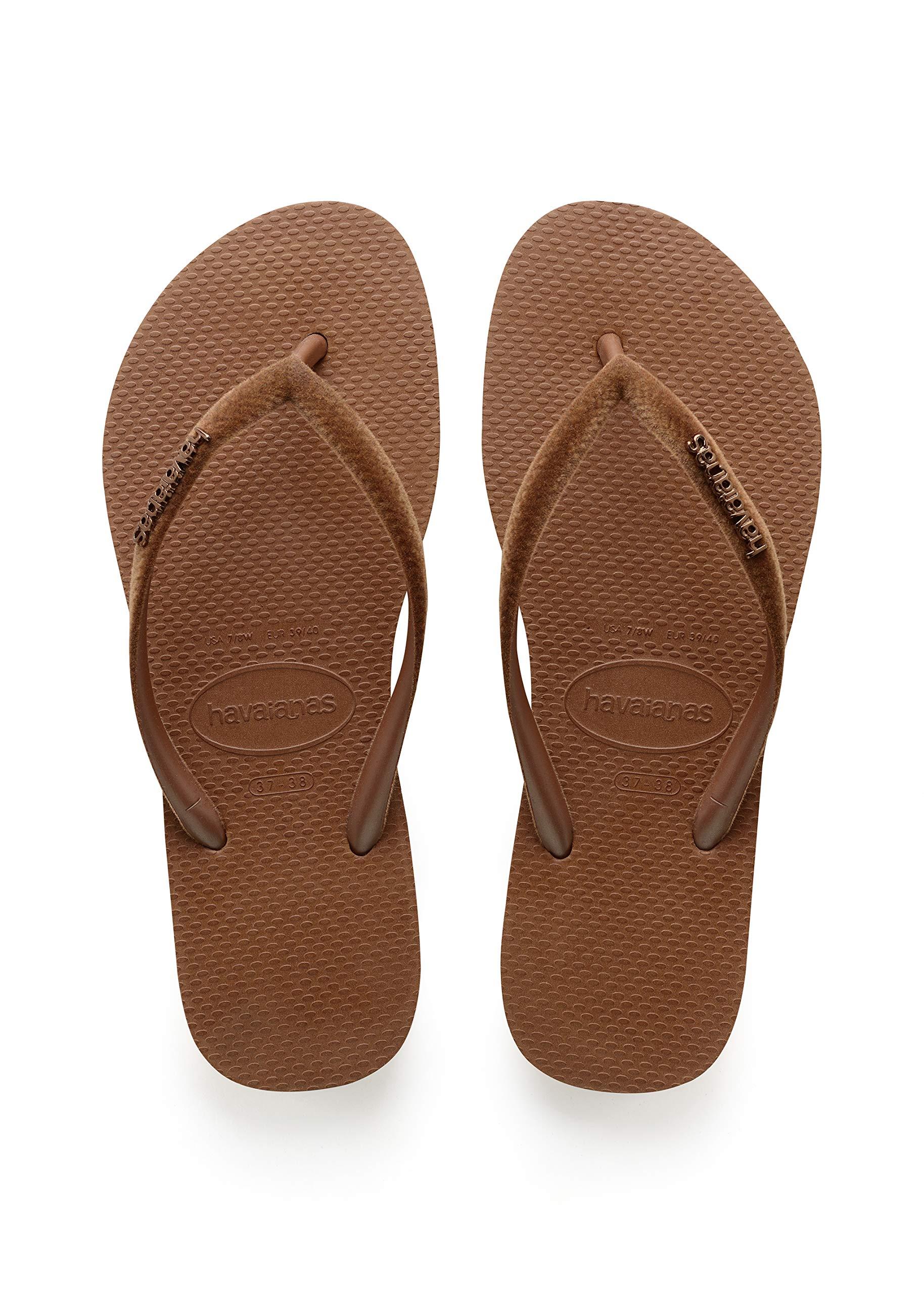 Havaianas Slim Velvet Flip Flop Sandal in Rust (Brown) - Lyst