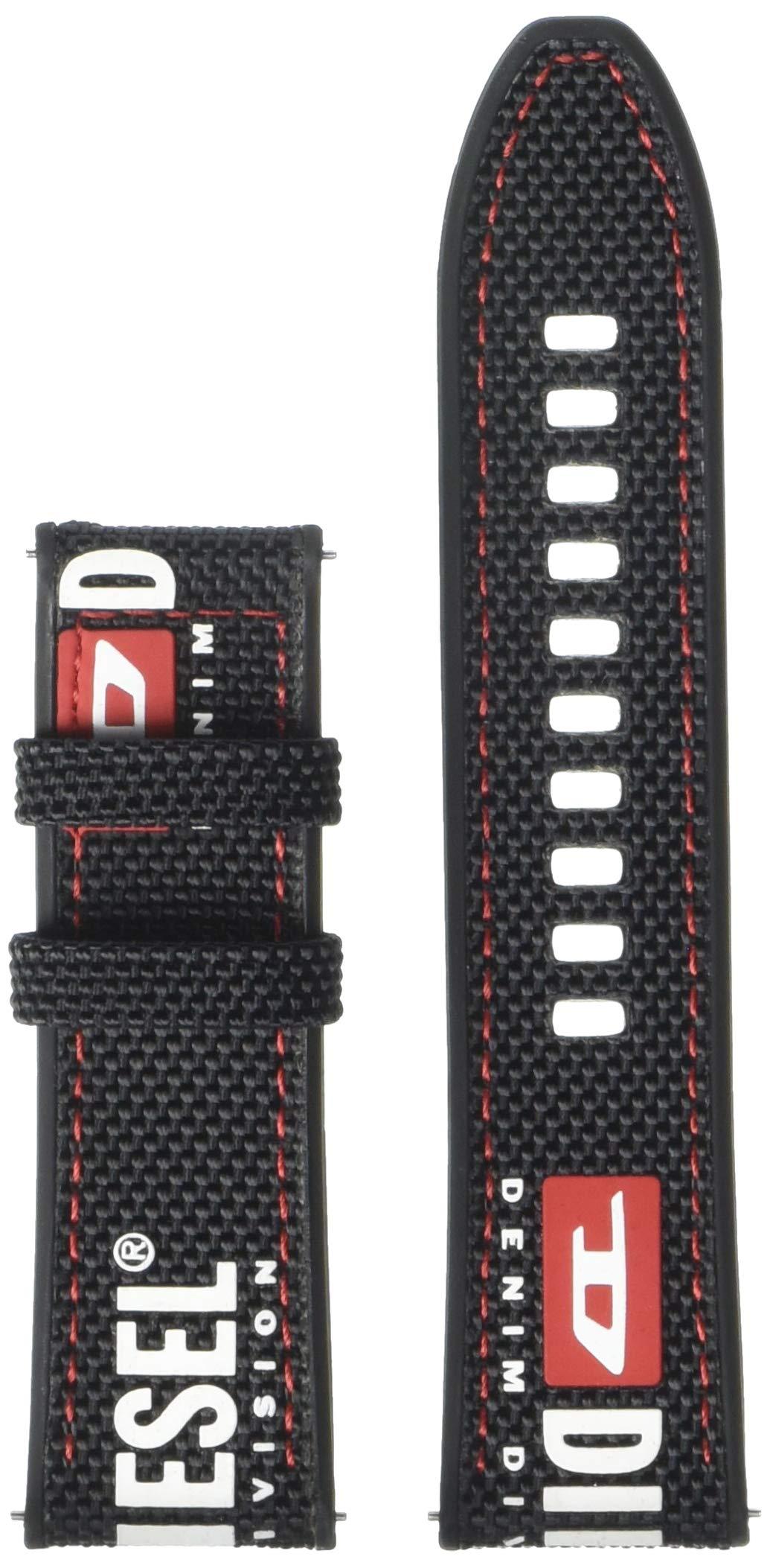 DIESEL 24mm Nylon Watch Band in Black for Men | Lyst