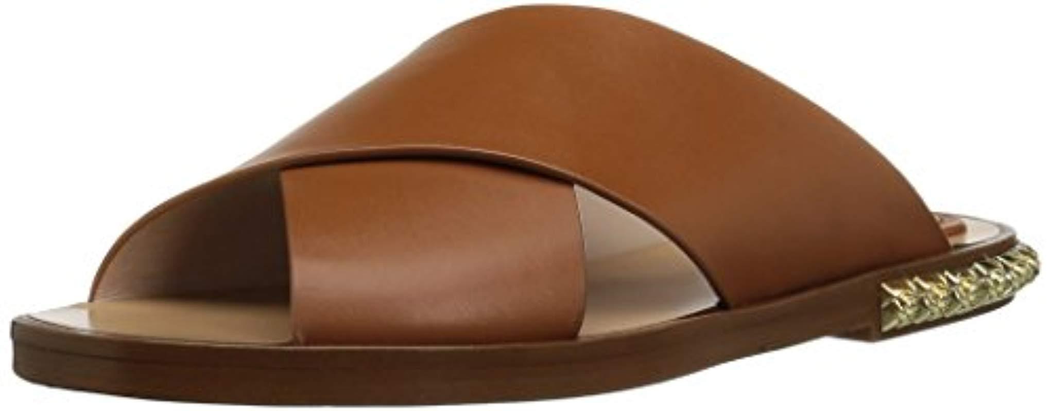 stuart weitzman rockrose leather slides
