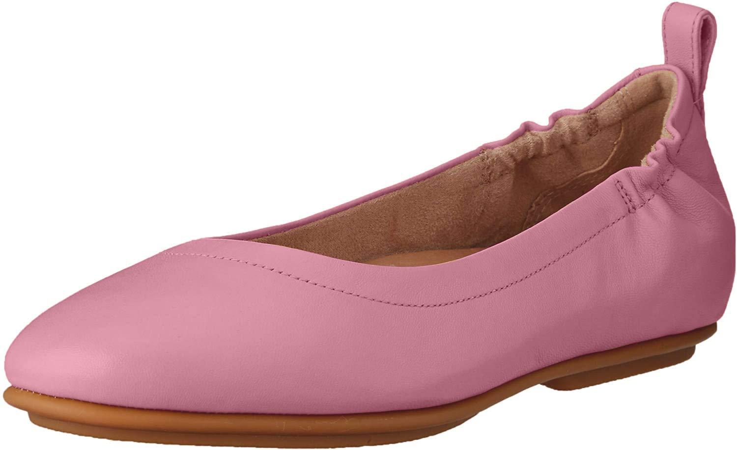 Fitflop Leather Allegro Ballet Flat in Rose (Pink) - Save 48% - Lyst