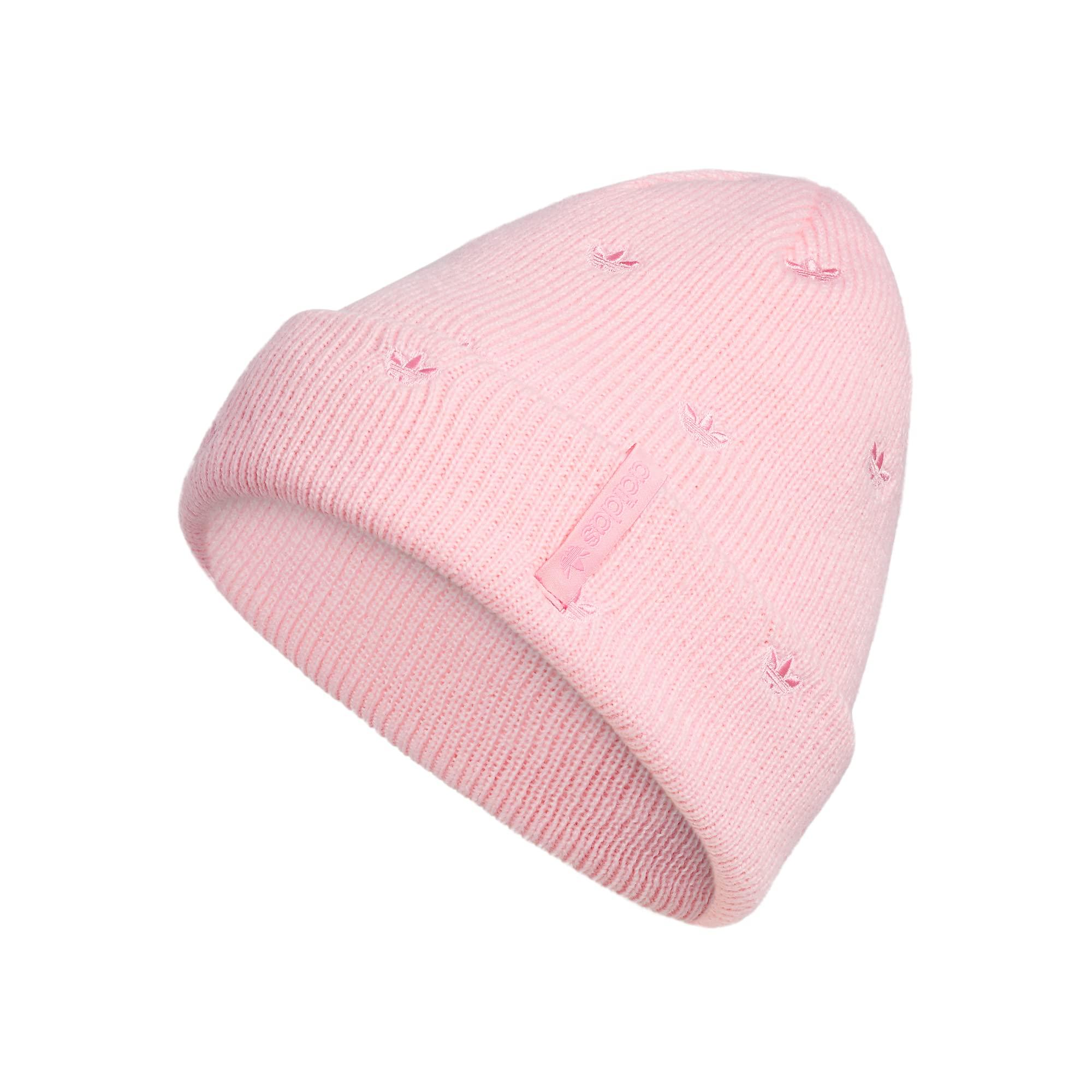 adidas Originals Aop Embroidery Cuff Fold Beanie in Pink | Lyst