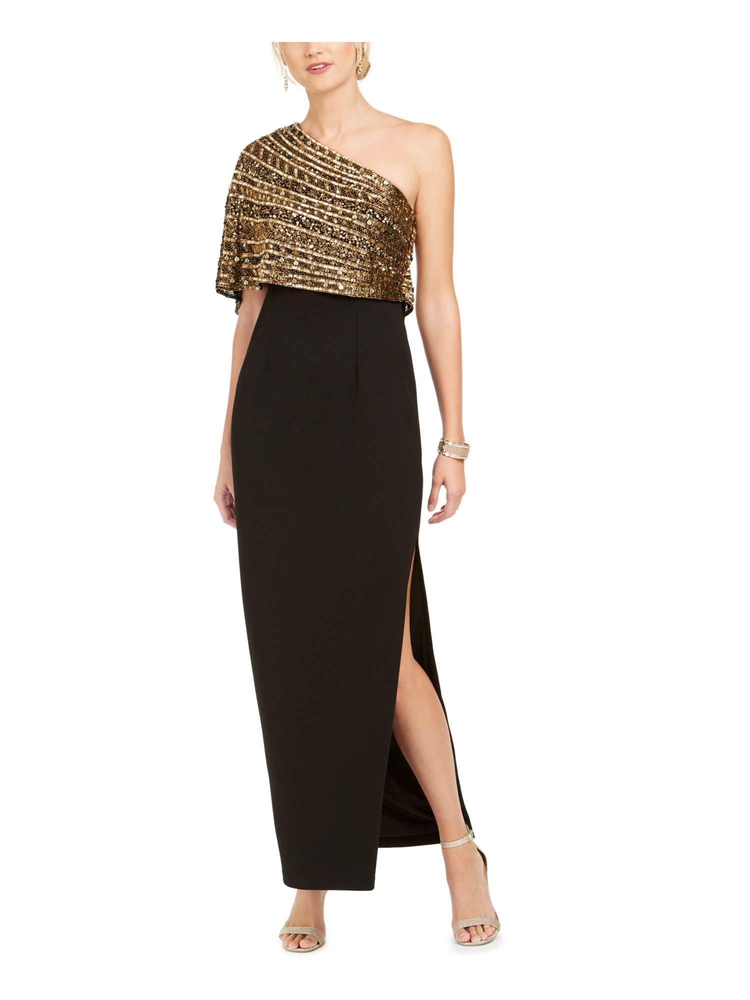 Adrianna Papell Beaded Crepe Dress in 