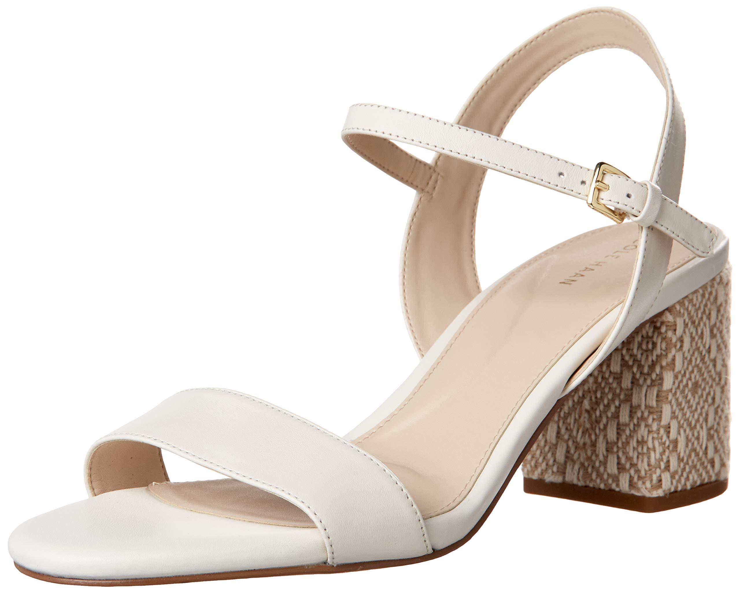 Cole Haan Suede Womens Josie Block Heel Sandal in Natural - Lyst