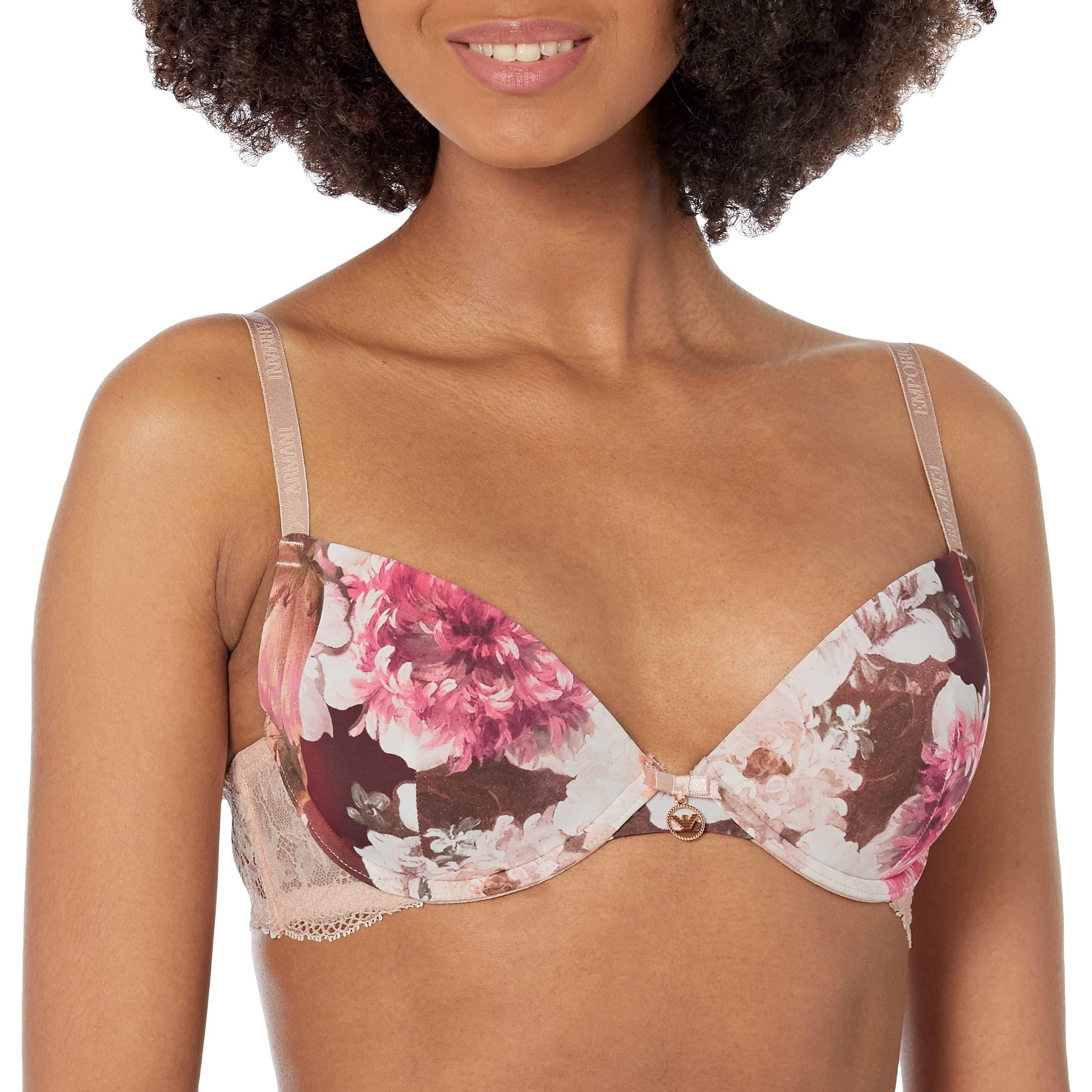 Emporio Armani Daily Charme Push Up Bra With Removable Pads in Red | Lyst