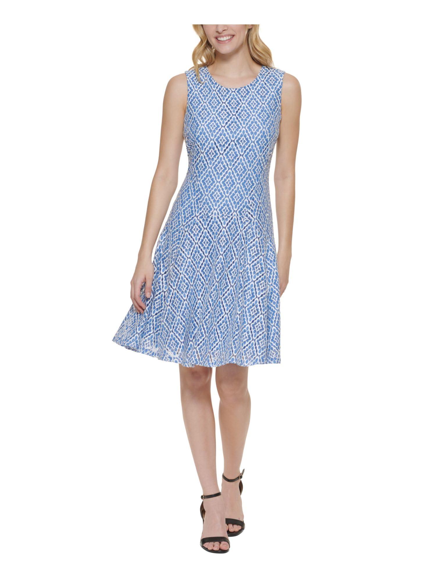 Tommy Hilfiger Sleeveless Retro Daisy Lace Dress in Blue | Lyst