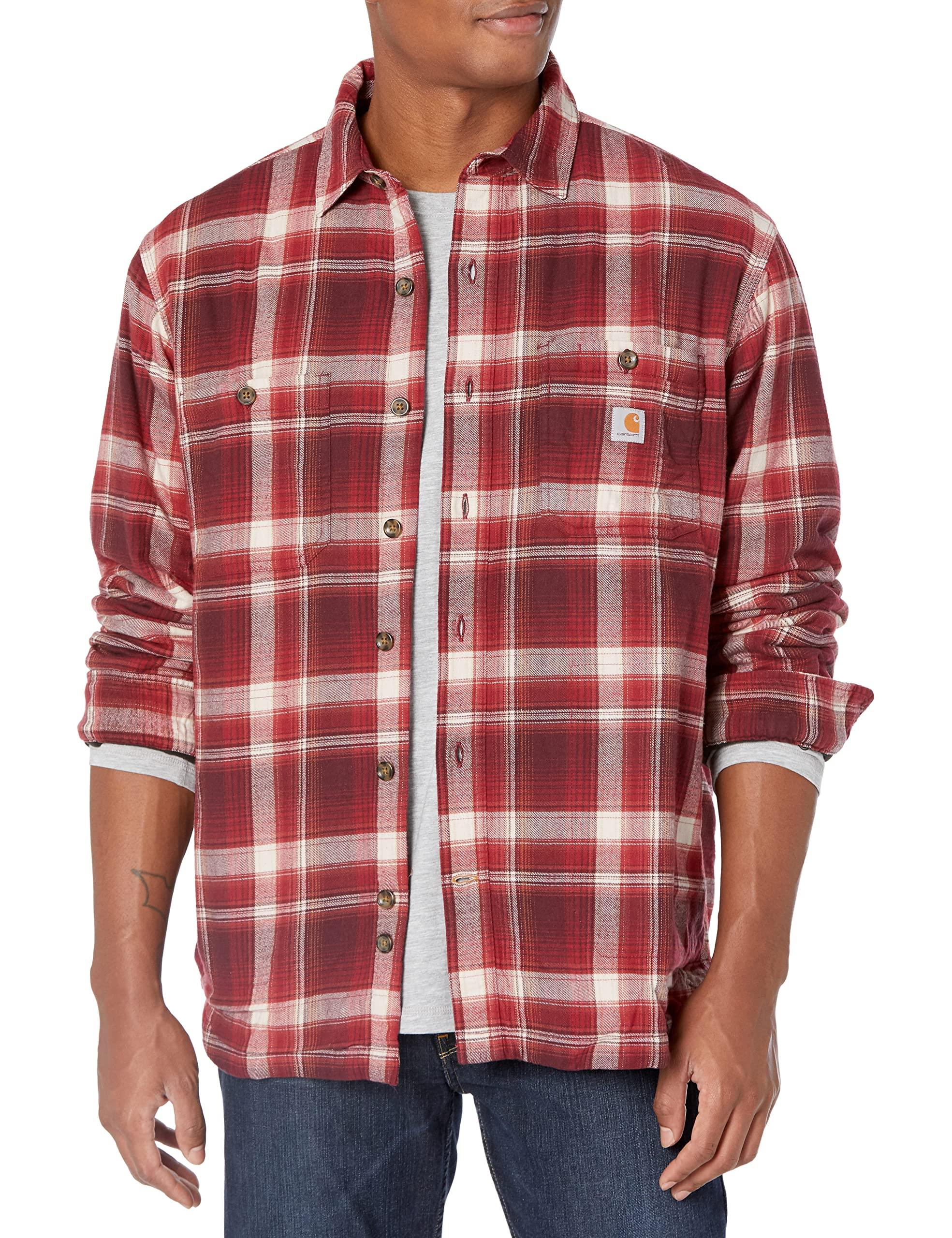 carhartt rugged flex fleece lined flannel