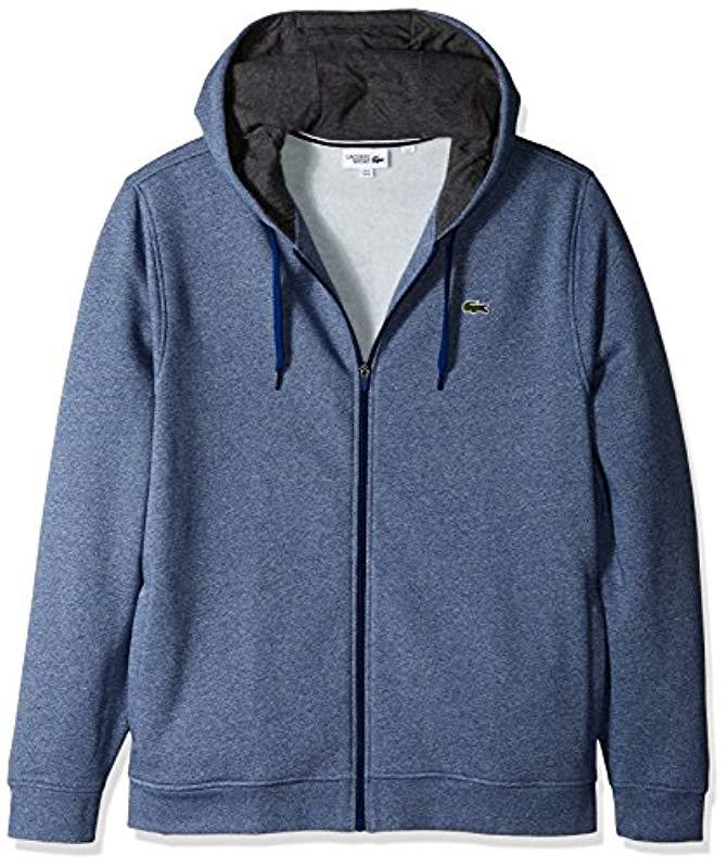 lacoste full zip hoodie