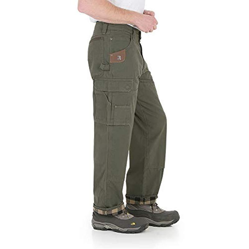 Wrangler Riggs Workwear Flannel Lined Ripstop Ranger Pant for Men - Lyst