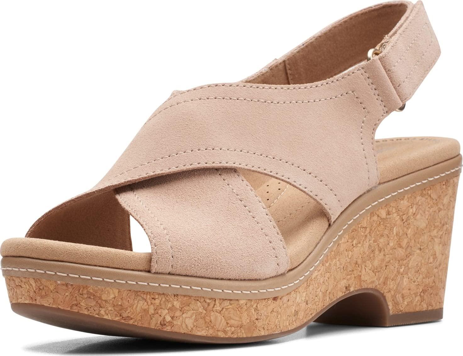 Clarks Leather Giselle Cove in Sand Suede (Natural) - Save 49% | Lyst