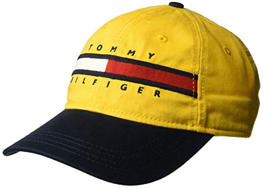 tommy hilfiger yellow cap
